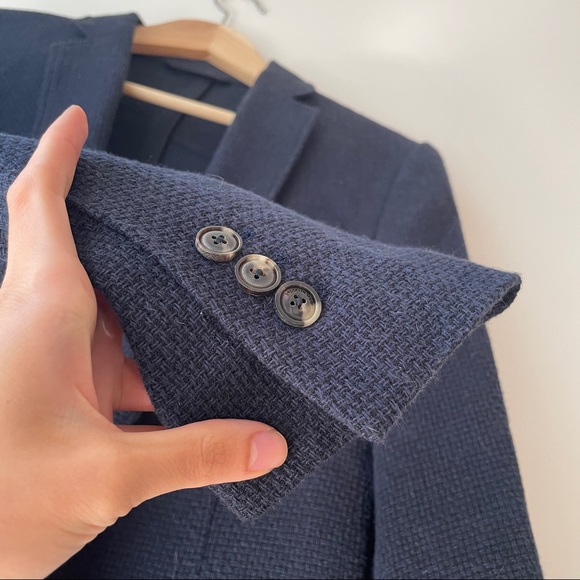 BROOKLYN TAILORS men’s BKT35 unstructured jacket, navy blue, size 2 (36) - Picture 3 of 7